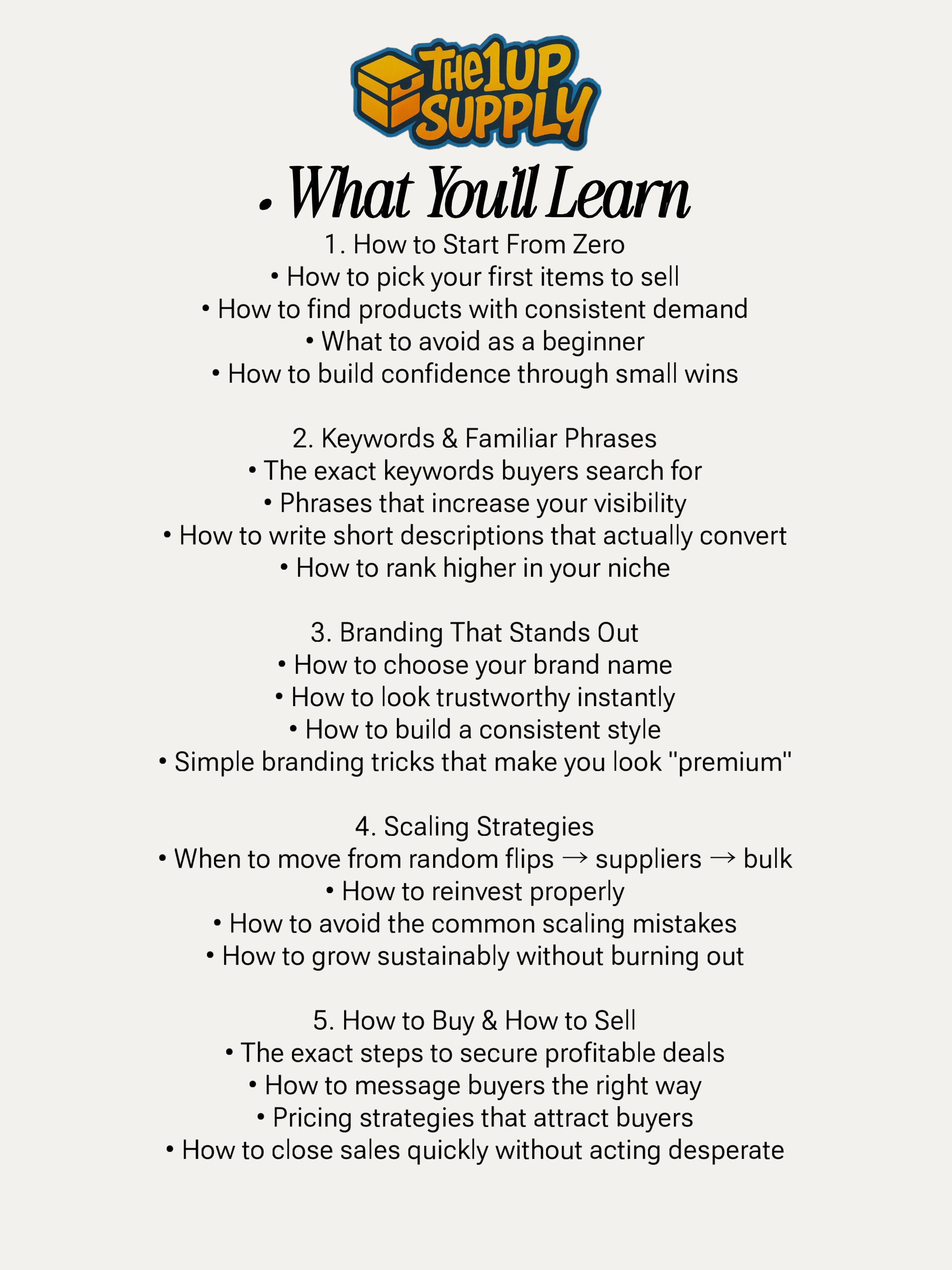 THE ULTIMATE RESELLING GUIDE + SUPPLIER LINKS & MORE